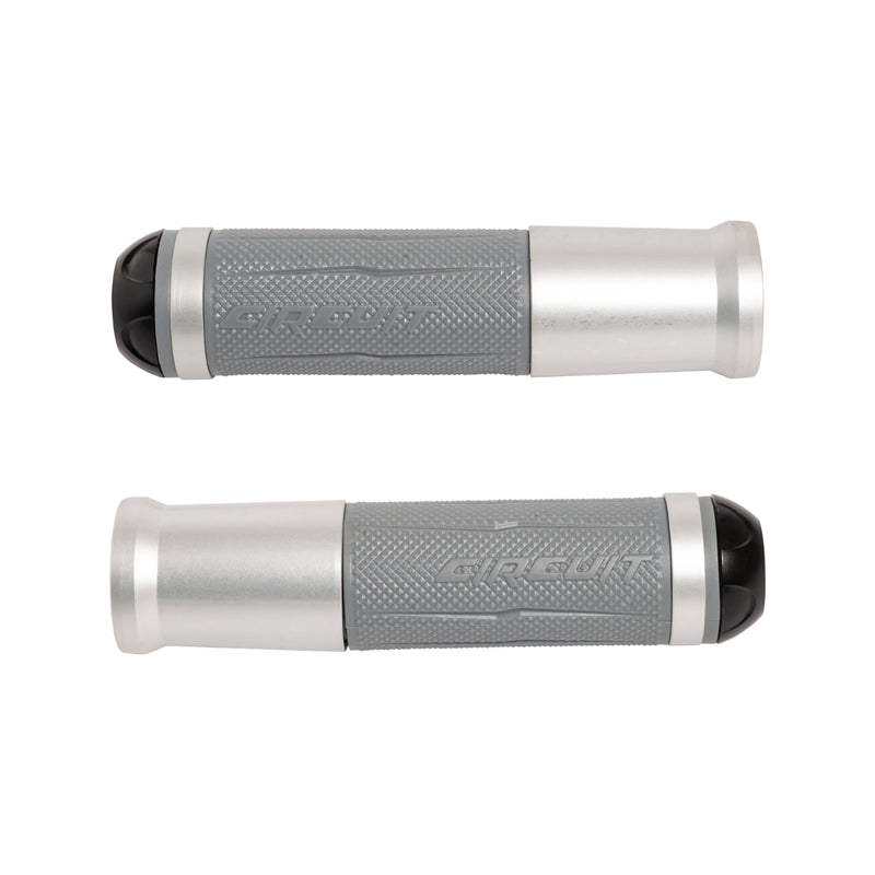 Silverstone Handgrips with Anodized Silver Color Ring