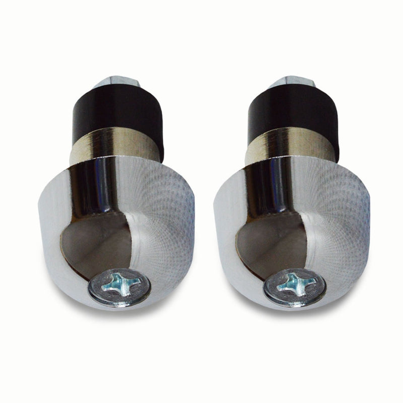 HANDLEBAR END CAPS (CHROME)