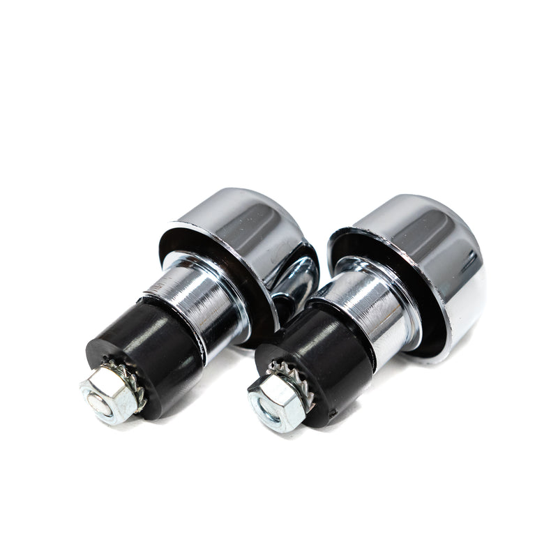HANDLEBAR END CAPS (CHROME)