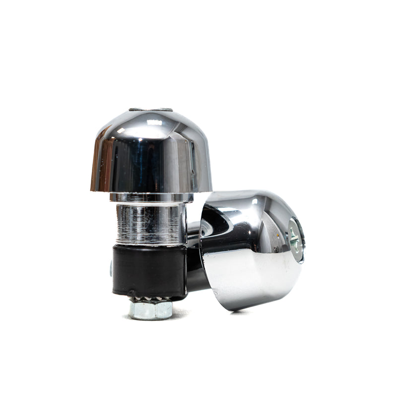 HANDLEBAR END CAPS (CHROME)