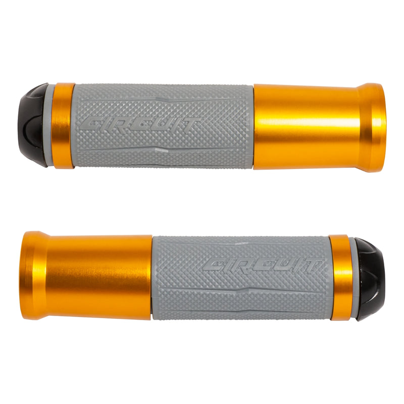 Silverstone Handgrips with Anodized Golden Color Ring
