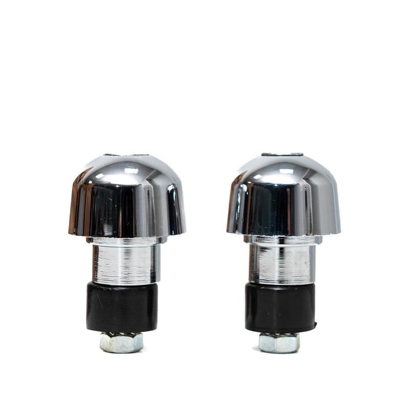 HANDLEBAR END CAPS (CHROME)