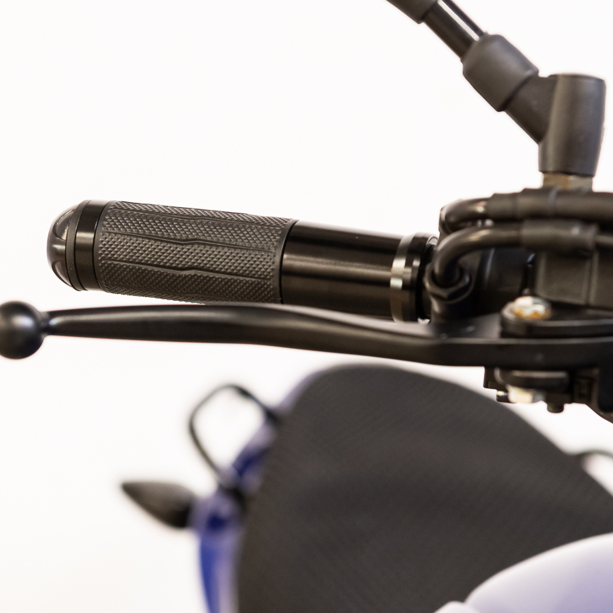 Silverstone Handgrips with Anodized Silver Color Ring